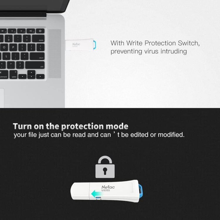 Netac U335S USB 3.0 High Speed Antivirus Write Protection USB Flash Drives U Disk