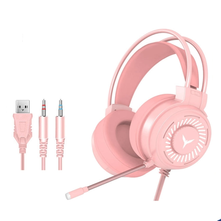 2 PCS G58 Head-Mounted Gaming Wired Headset with Microphone, Cable Length: about 2m