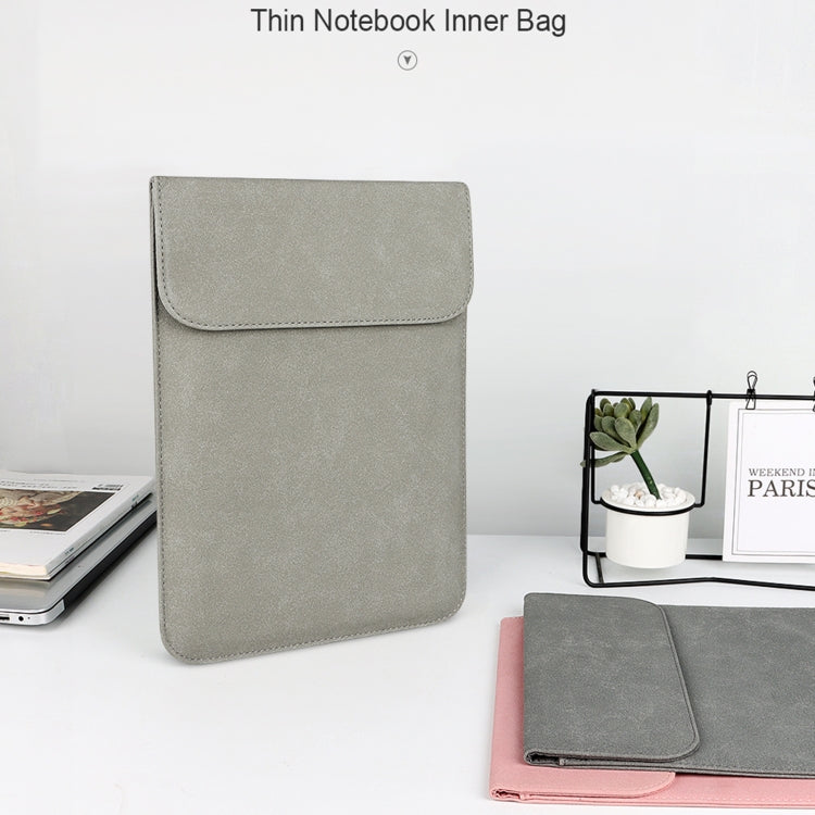 PU02 Ultra-thin Notebook Liner Bag with Small Bag