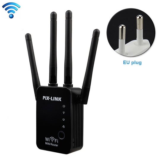 Wireless Smart WiFi Router Repeater with 4 WiFi Antennas