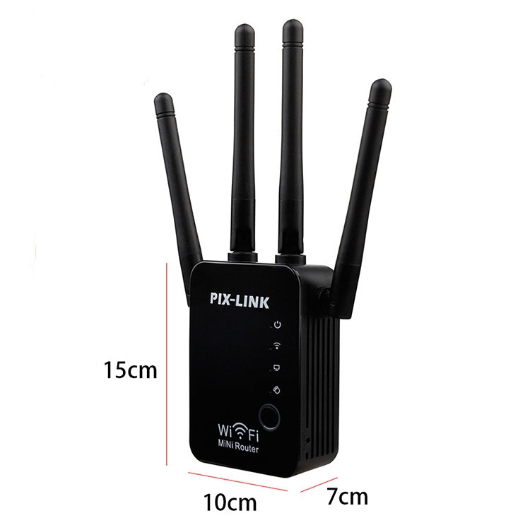 Wireless Smart WiFi Router Repeater with 4 WiFi Antennas