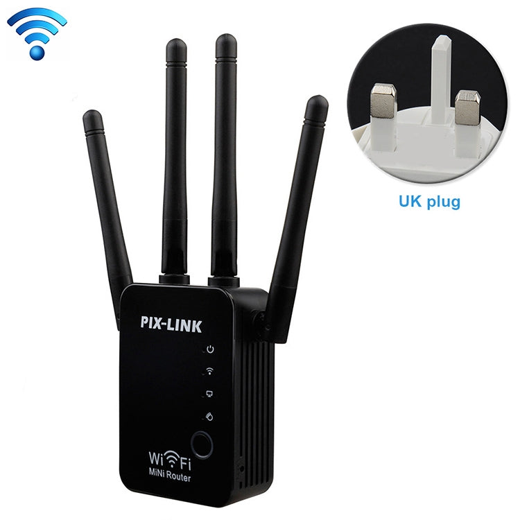 Wireless Smart WiFi Router Repeater with 4 WiFi Antennas