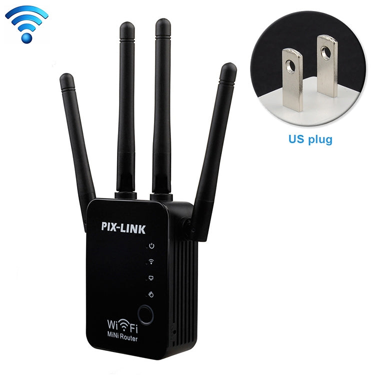 Wireless Smart WiFi Router Repeater with 4 WiFi Antennas