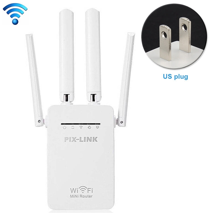 Wireless Smart WiFi Router Repeater with 4 WiFi Antennas