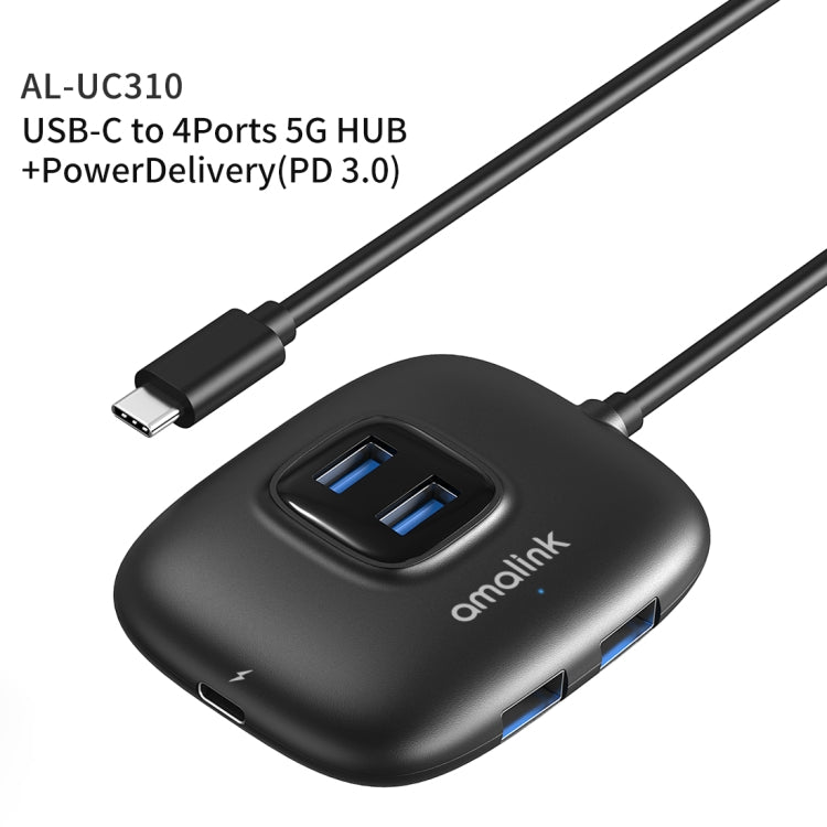 amalink UC310 Type-C / USB-C to 4 Ports USB Multi-function HUB