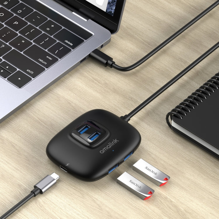 amalink UC310 Type-C / USB-C to 4 Ports USB Multi-function HUB