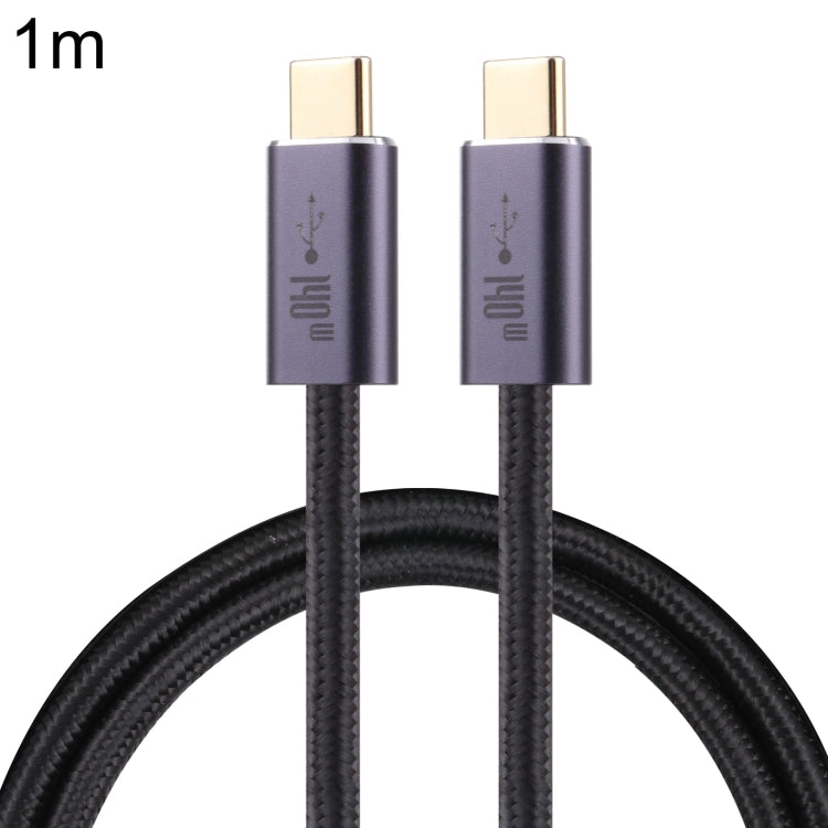 140W USB 2.0 USB-C / Type-C Male to USB-C / Type-C Male Braided Data Cable