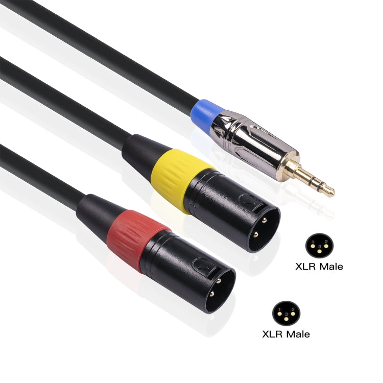 TC194BUXK108YR-30 3.5mm Male to Dual Canon Male Audio Cable