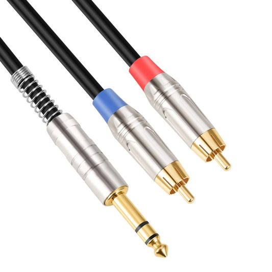 6.35mm Male to Dual RCA Male Audio Cable