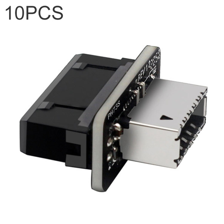 10 PCS 73S Mainboard USB 3.0 19P/20P to Type-E90 Degree Adapter