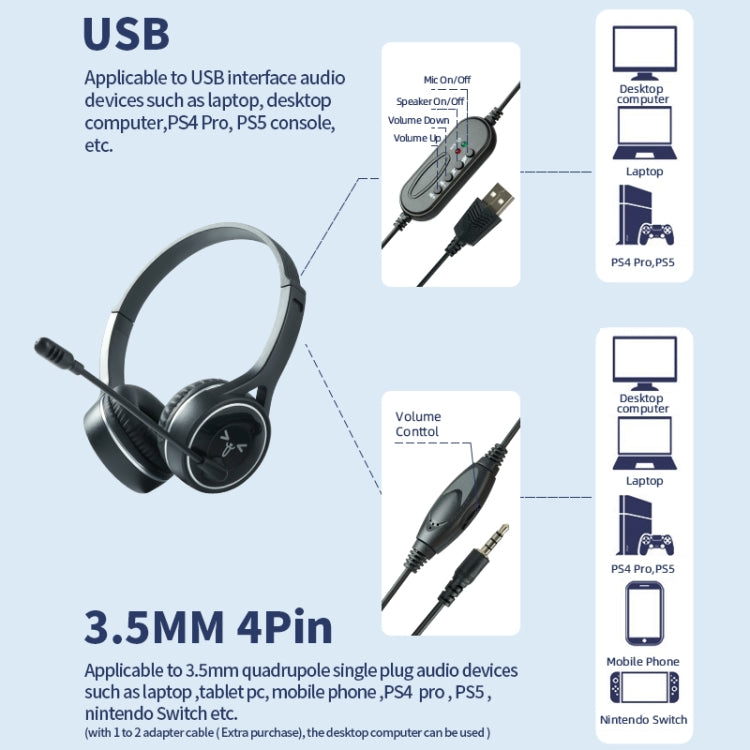 SOYTO SY-G30 Wired Noise Cancelling Ergonomic Gaming Headset