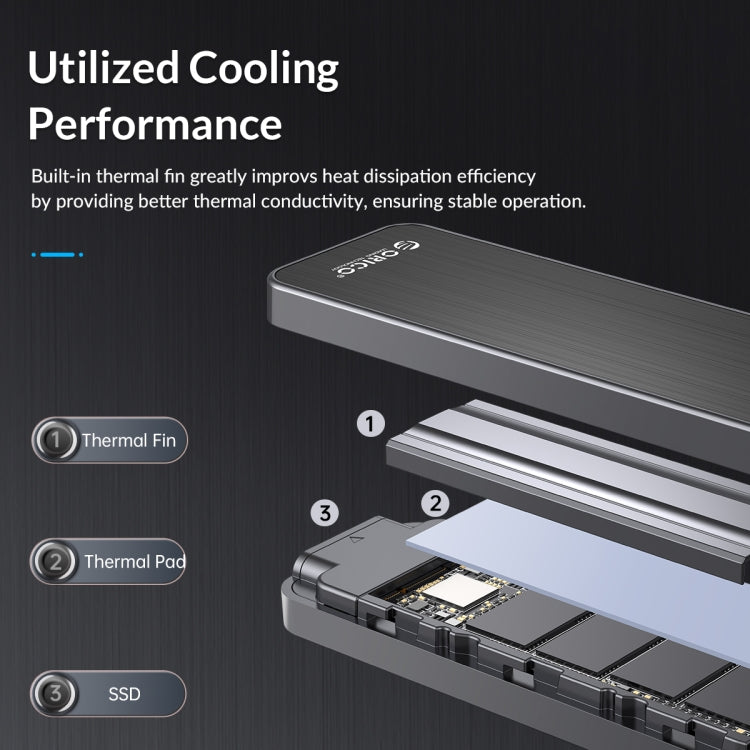 ORICO HM2-G2-BK M.2 NVMe SSD Enclosure