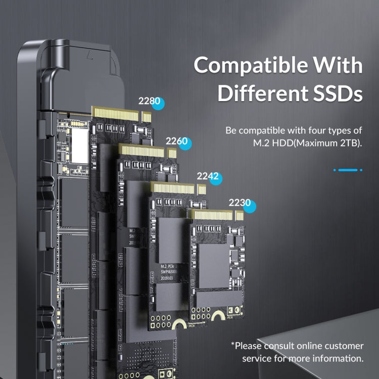 ORICO HM2-G2-BK M.2 NVMe SSD Enclosure