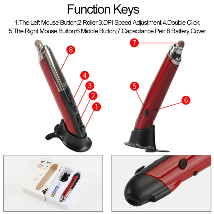 PR-08 Multifunctional Wireless Bluetooth Pen Mouse Capacitive Pen Mouse