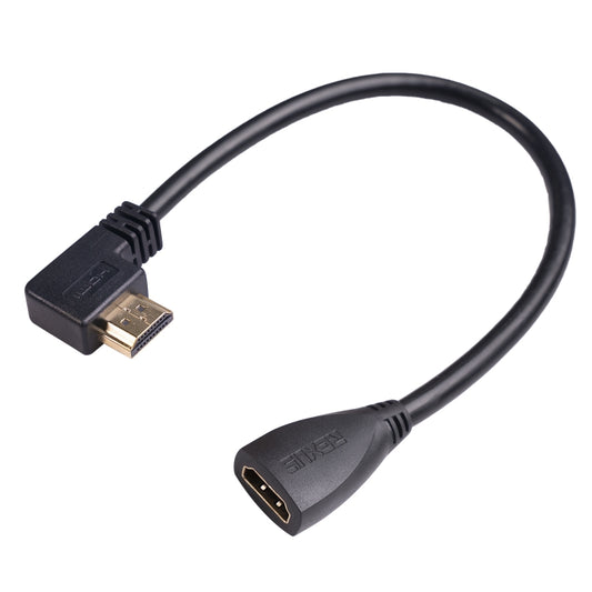 HDL-03 30cm HDMI Male Elbow to Female Adapter Cable