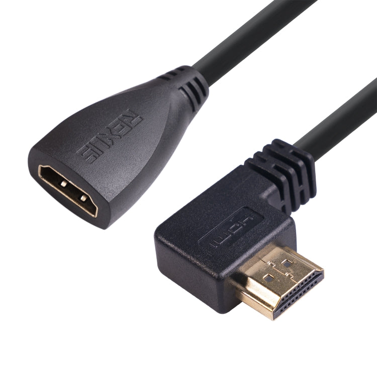 HDL-03 30cm HDMI Male Elbow to Female Adapter Cable