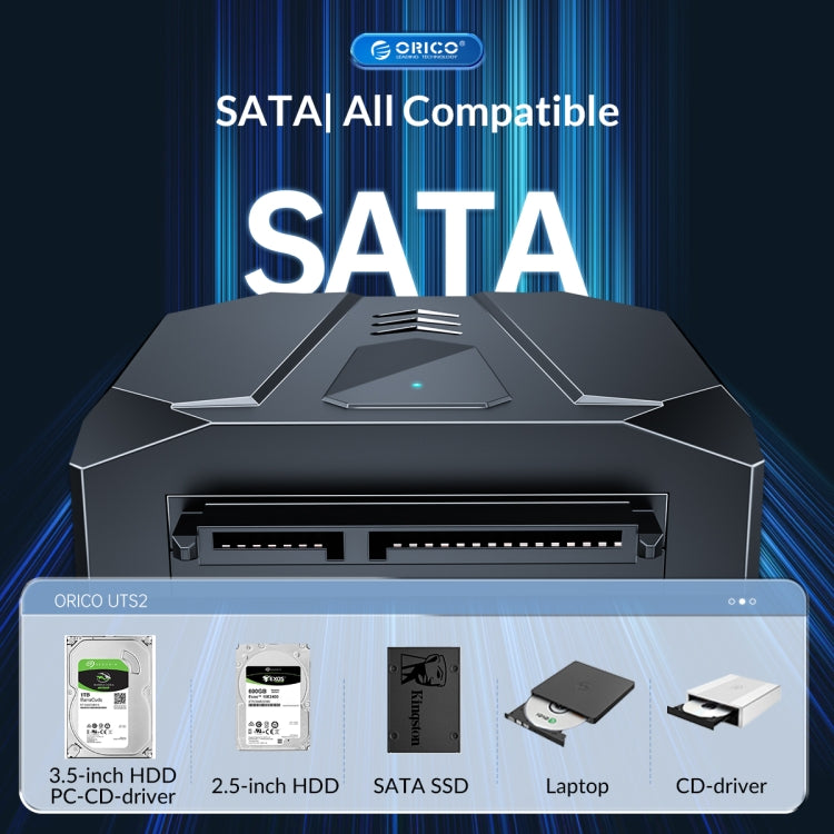 ORICO UTS2 USB 3.0 2.5-inch SATA HDD Adapter with 12V 2A Power Adapter