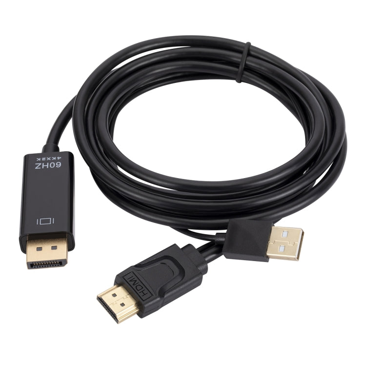 HDMI to USB+DisplayPort Adapter Cable with Power Supply, Length: 1.8m