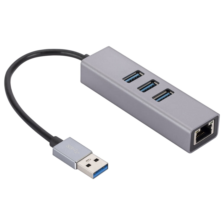 SL-030 千兆网卡USB转 RJ45+3个USB 3.0 转换集线器HUB