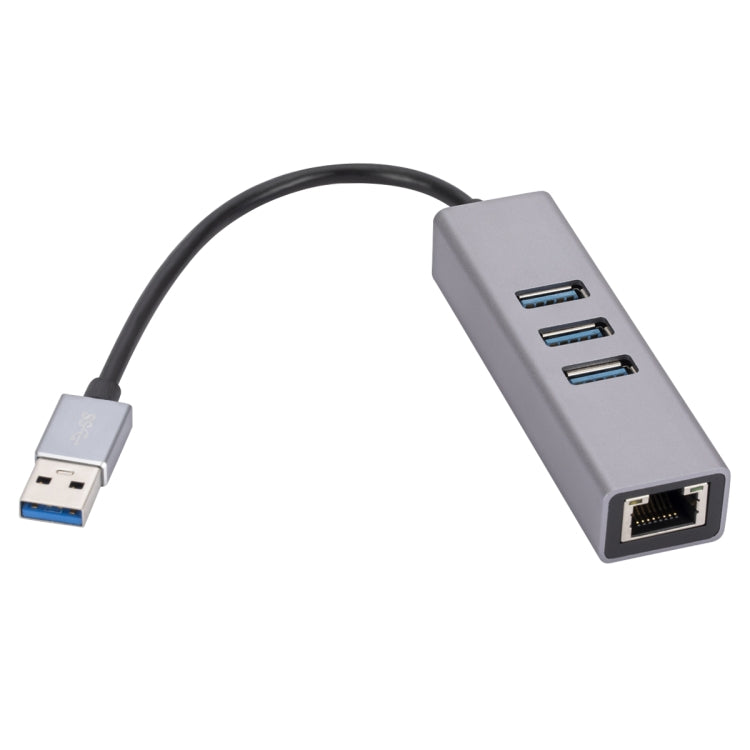 SL-030 千兆网卡USB转 RJ45+3个USB 3.0 转换集线器HUB