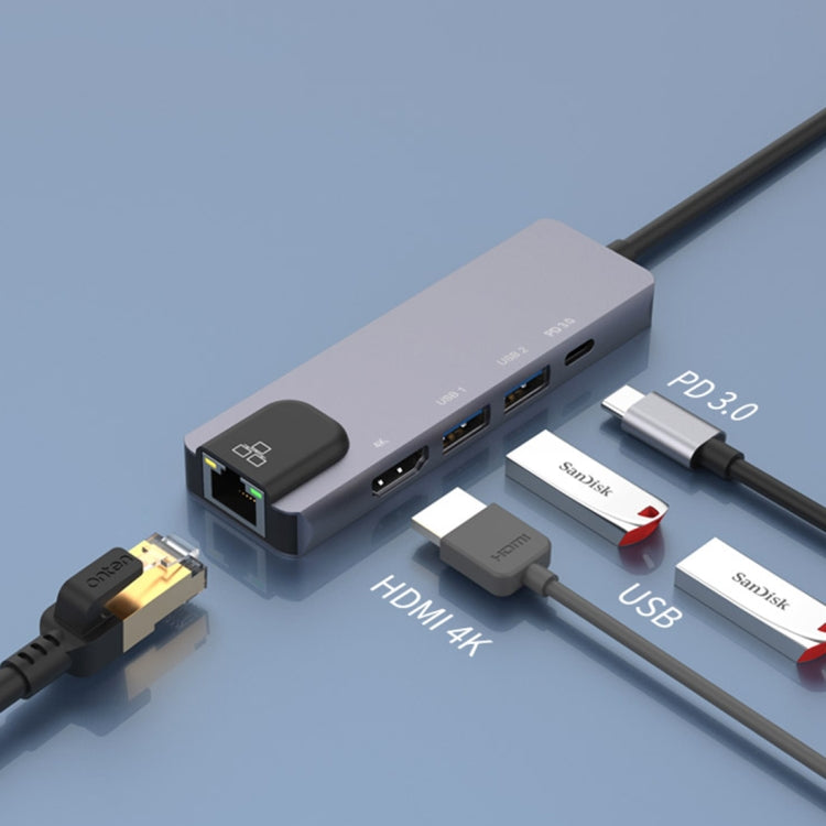 Onten OTN-UC920S USB-C / Type-C Portable Multifunctional HUB Docking Station