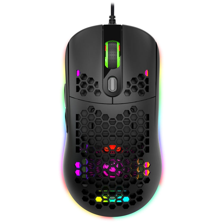 HXSJ X600 6 Keys RGB Luminous Macro Programming Wired Gaming Mouse