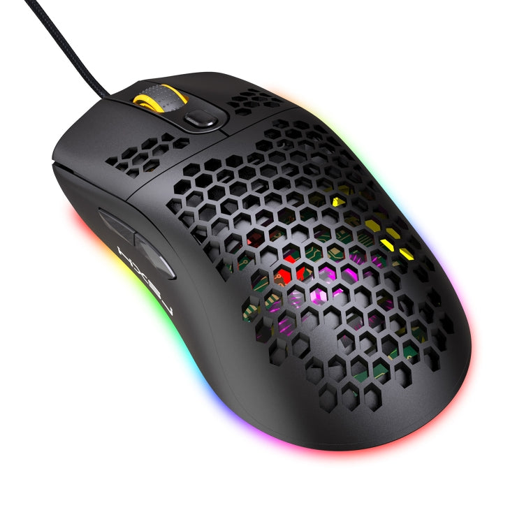 HXSJ X600 6 Keys RGB Luminous Macro Programming Wired Gaming Mouse