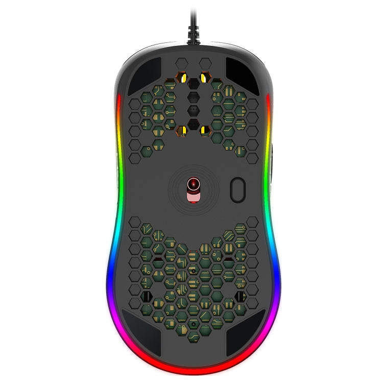 HXSJ X600 6 Keys RGB Luminous Macro Programming Wired Gaming Mouse