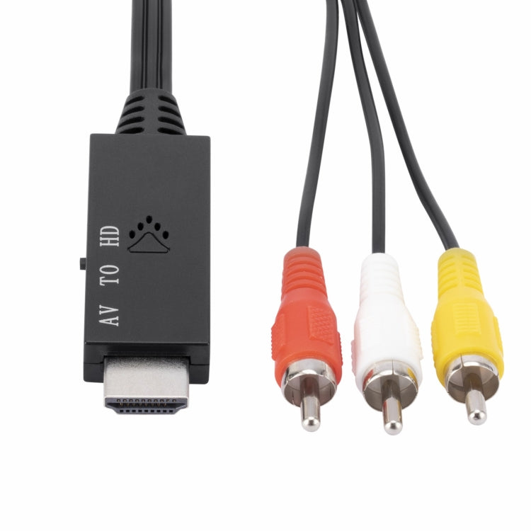 AV to HDMI 1080P HD Converter, Length: 1m