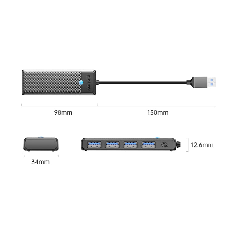 ORICO PAPW4A-U3 4 in 1 USB to USB Multi-function Docking Station HUB Adapter