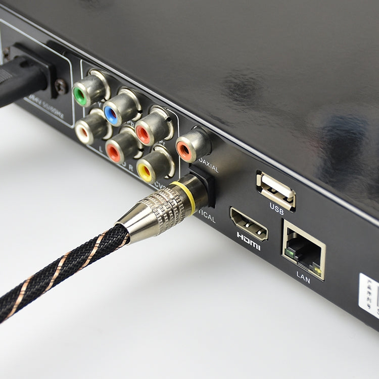 EMK Square Port to Round Port Set-top Box Digital Audio Optical Fiber Connecting Cable