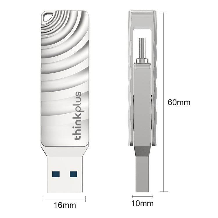 Lenovo Thinkplus MU232 USB 3.2 + USB-C / Type-C Dual Head Flash Drive