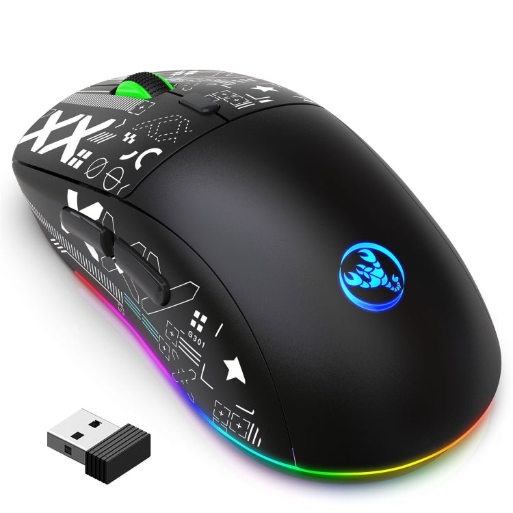 HXSJ T90 RGB Light Three-mode Wireless Gaming Mouse