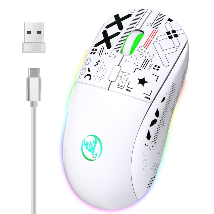 HXSJ T90 RGB Light Three-mode Wireless Gaming Mouse