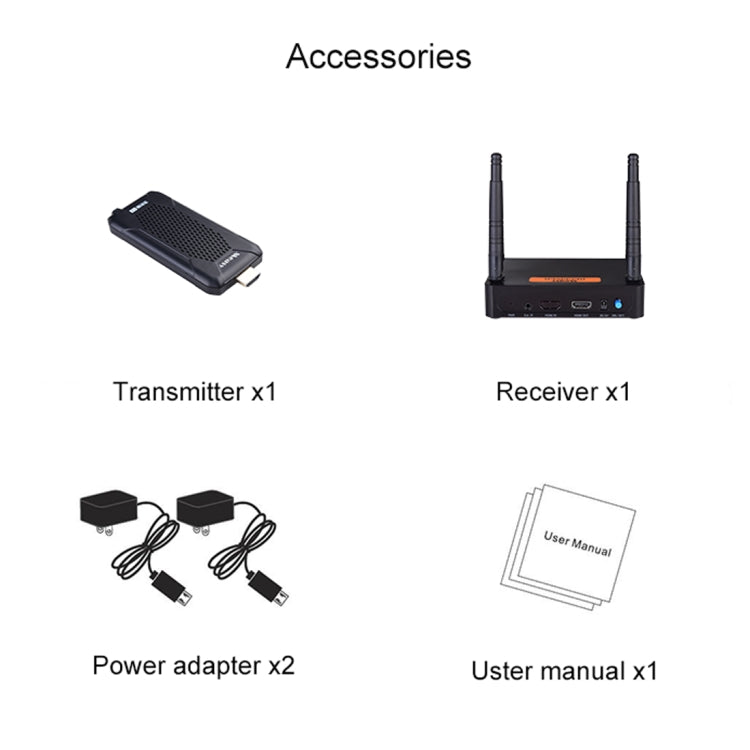 Measy FHD656 Mini 1080P HDMI 1.4 HD Wireless Audio Video Transmitter Receiver Extender Transmission System, Transmission Distance: 100m,