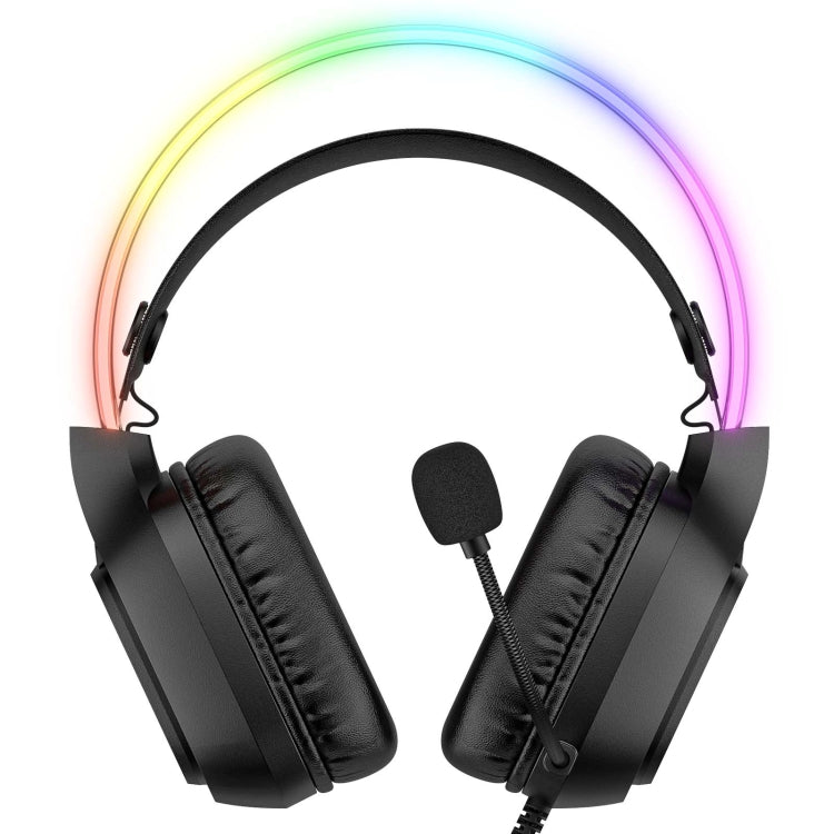 ONIKUMA X22 USB + 3.5mm Colorful Light Wired Gaming Headset with Mic, Cable length: 1.8m