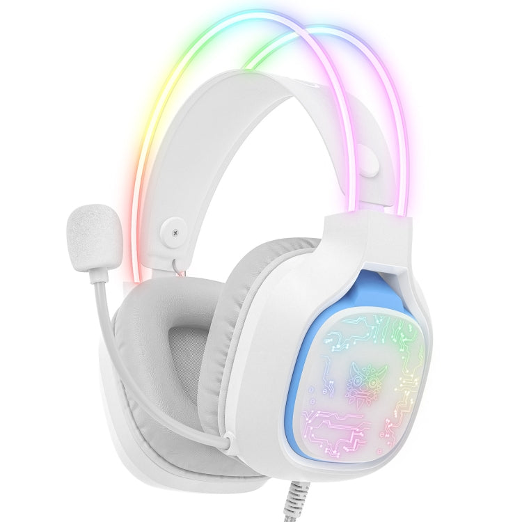 ONIKUMA X22 USB + 3.5mm Colorful Light Wired Gaming Headset with Mic, Cable length: 1.8m