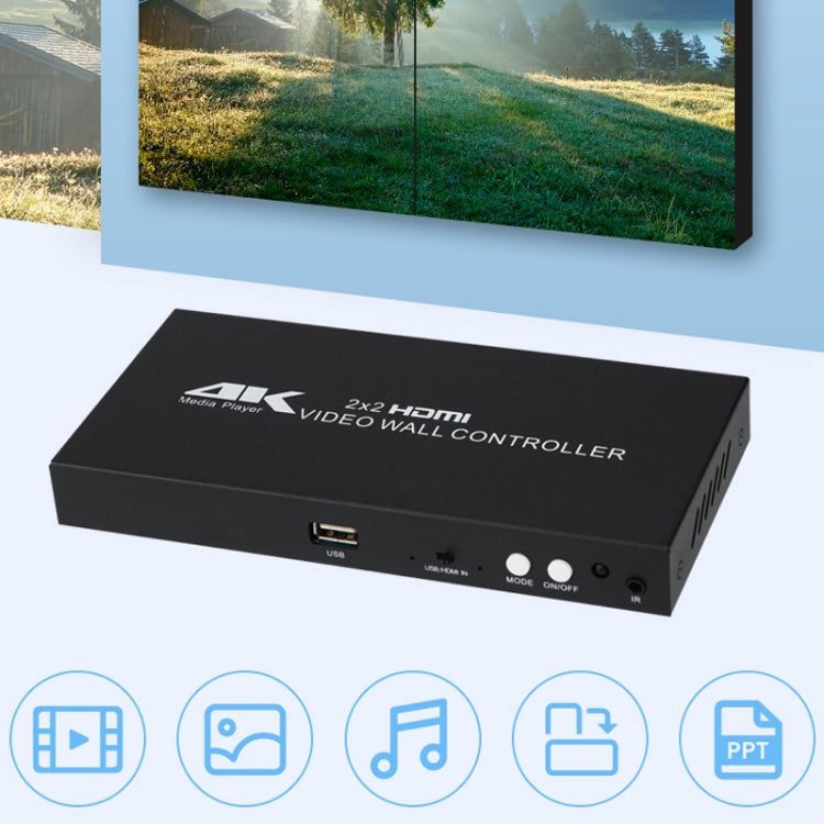 XP03 4K 2x2 HDMI Video Wall Controller Multi-screen Splicing Processor