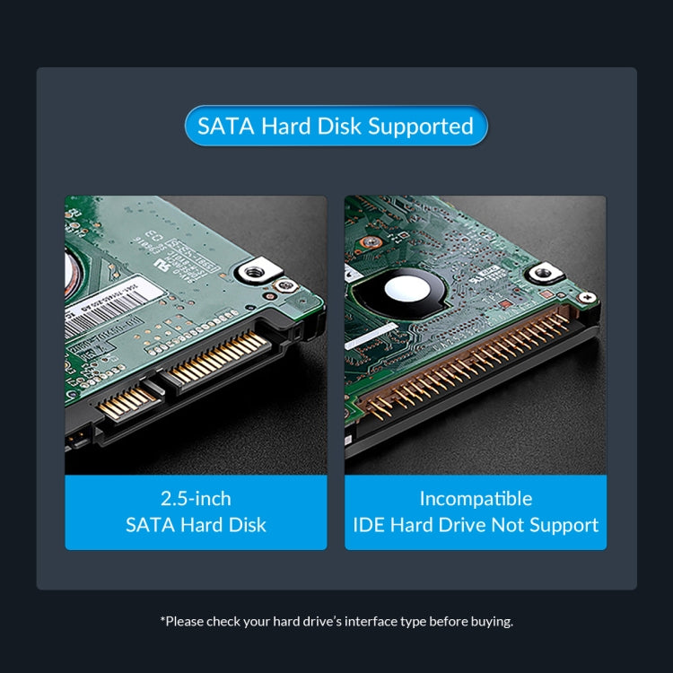 ORICO 8828C3-C Dual Bay 2.5 & 3.5 inch SATA III HDD Drive Docking Station with Offline Clone Function