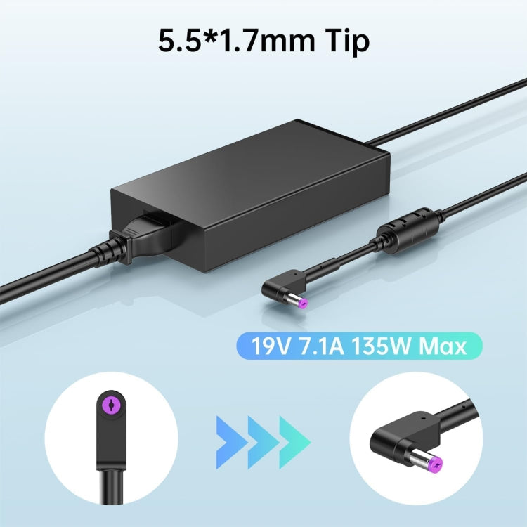 135W 19V 7.1A Laptop Notebook Power Adapter For Acer 5.5 x 1.7mm