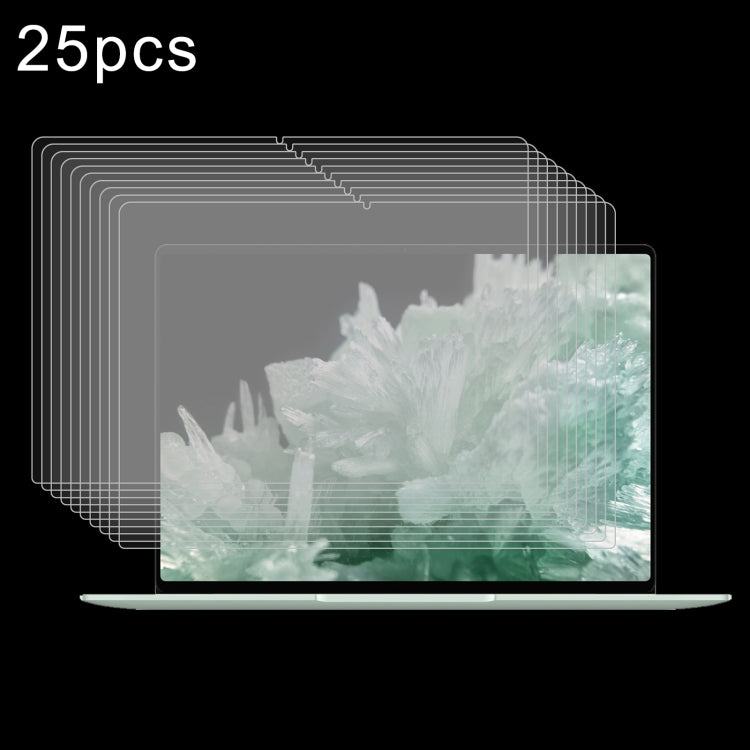 25pcs 0.26mm 9H Surface Hardness Explosion-proof Tempered Glass Film