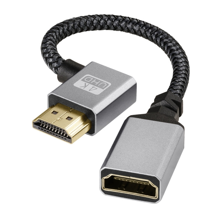 HDMI Male to Female 4K UHD Extension Cable Computer TV Adapter, Length: 20cm