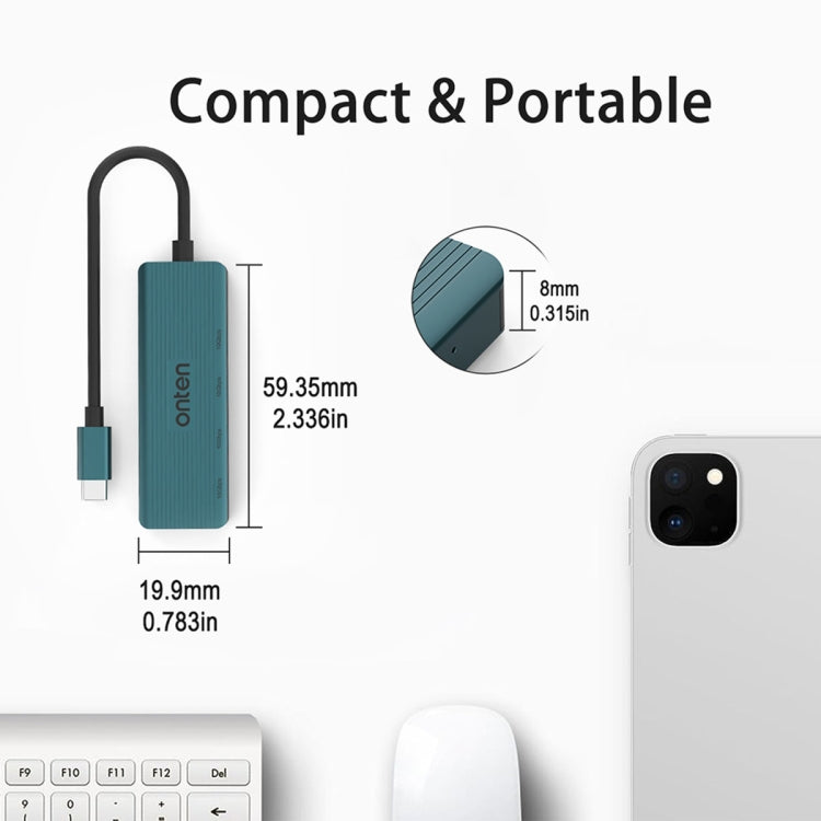 Onten UC620 10Gbps USB-C / Type-C to USB 3.2 Gen2 4 in 1 Multi-function HUB Docking Station