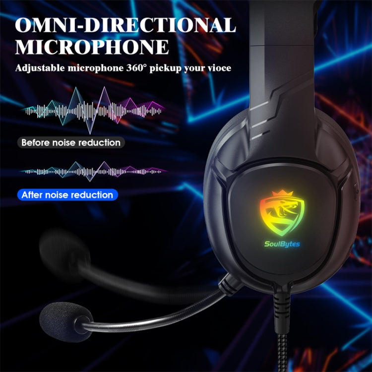 SoulBytes S20 RGB Light Gaming Headset with Mic