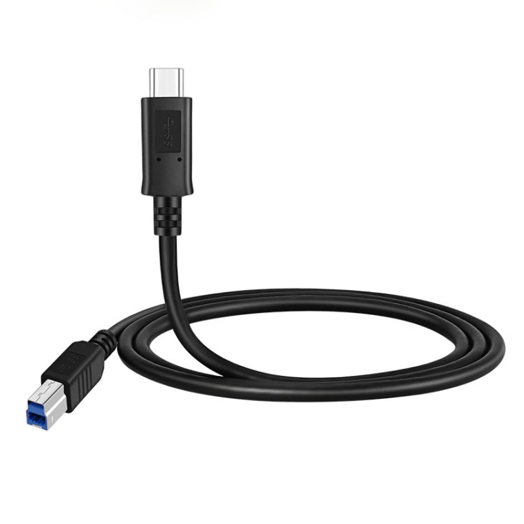 USB-C / Type-C3.1 to USB3.0 Male Square Port Printer Extension Data Cable