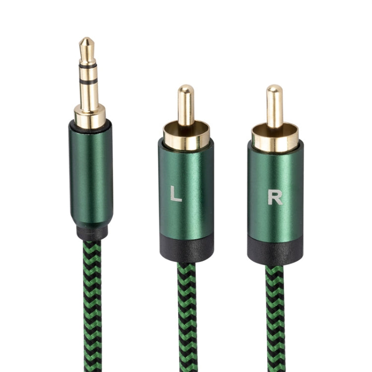 3.5mm Male to 2 RCA Male Audio Cable Amplifier Connector