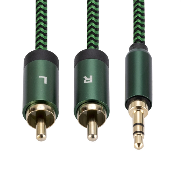 3.5mm Male to 2 RCA Male Audio Cable Amplifier Connector