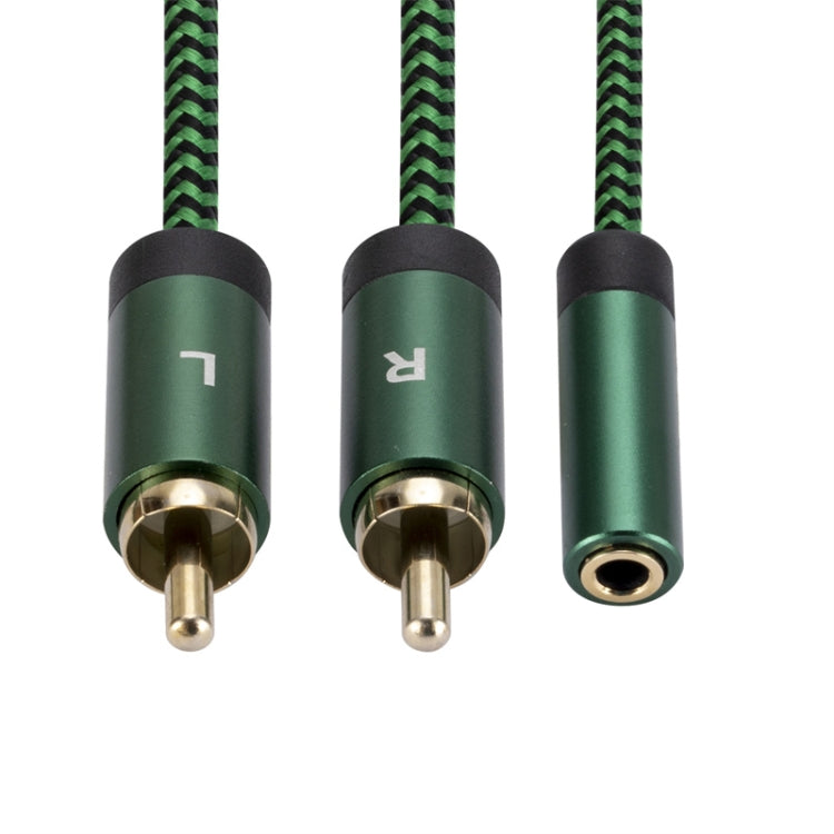 3.5mm Female to 2 RCA Male Audio Cable Amplifier Connector