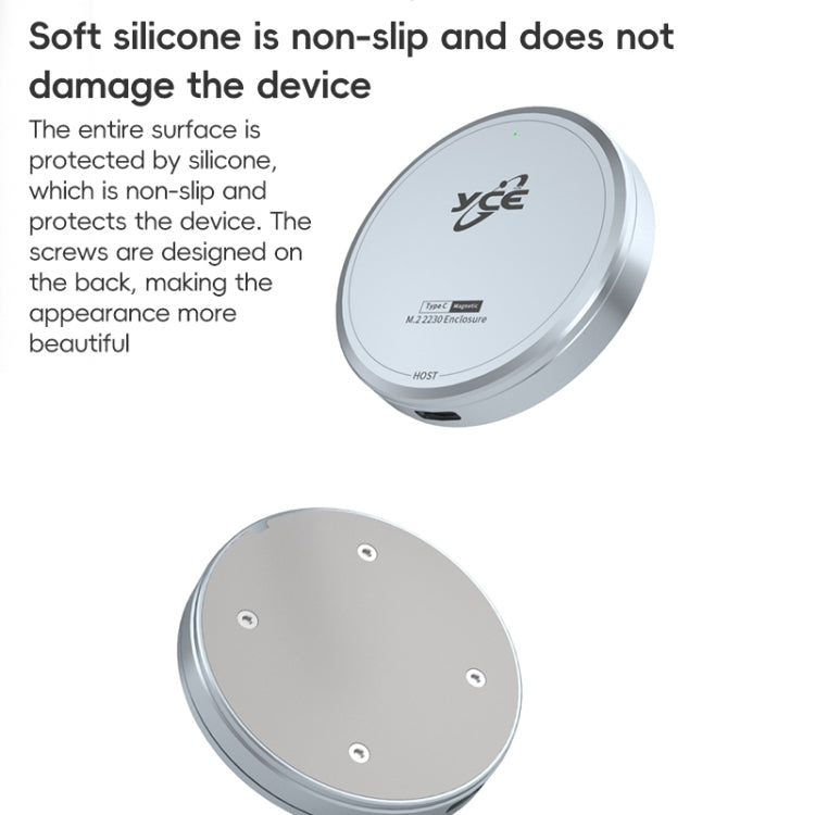 YCE-V195F USB-C / Type-C to M.2 NVMe Magnetic Hard Drive Enclosure