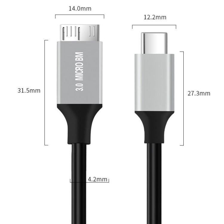 USB-C / Type-C 3.0 to Micro B Mobile Hard Disk Adapter Cable